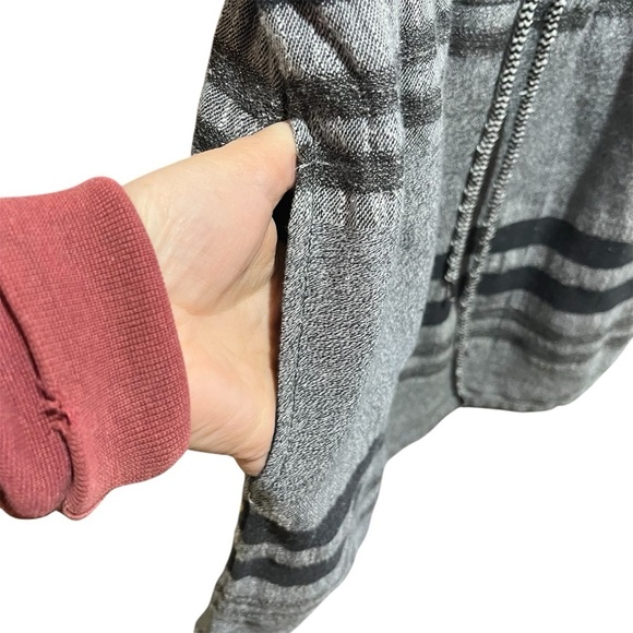 ACE & JIG ~ Grey and Black Heritage Striped Lake Dress Small - Picture 4 of 8